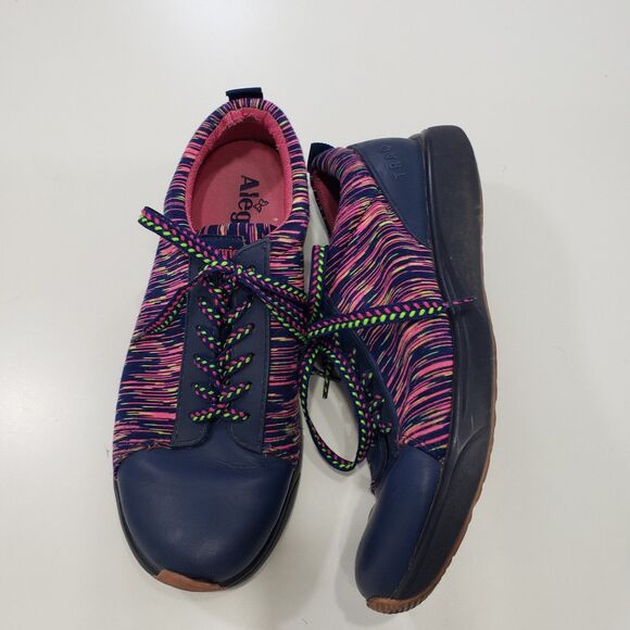Alegria Traq Womans Blue and Pink Sneakers, Size 39 - Picture 4 of 11